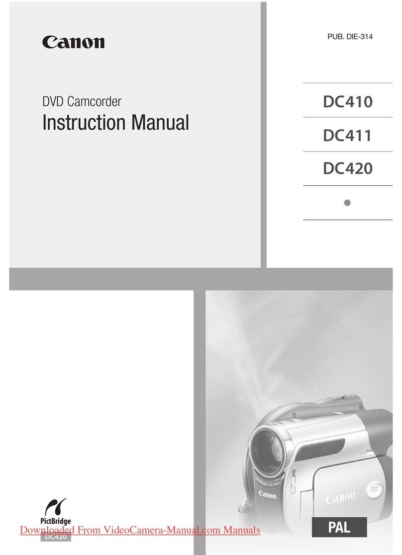 Canon DVD CAMCORDER DC410 User manual Canon DVD CAMCORDER DC410 User manual