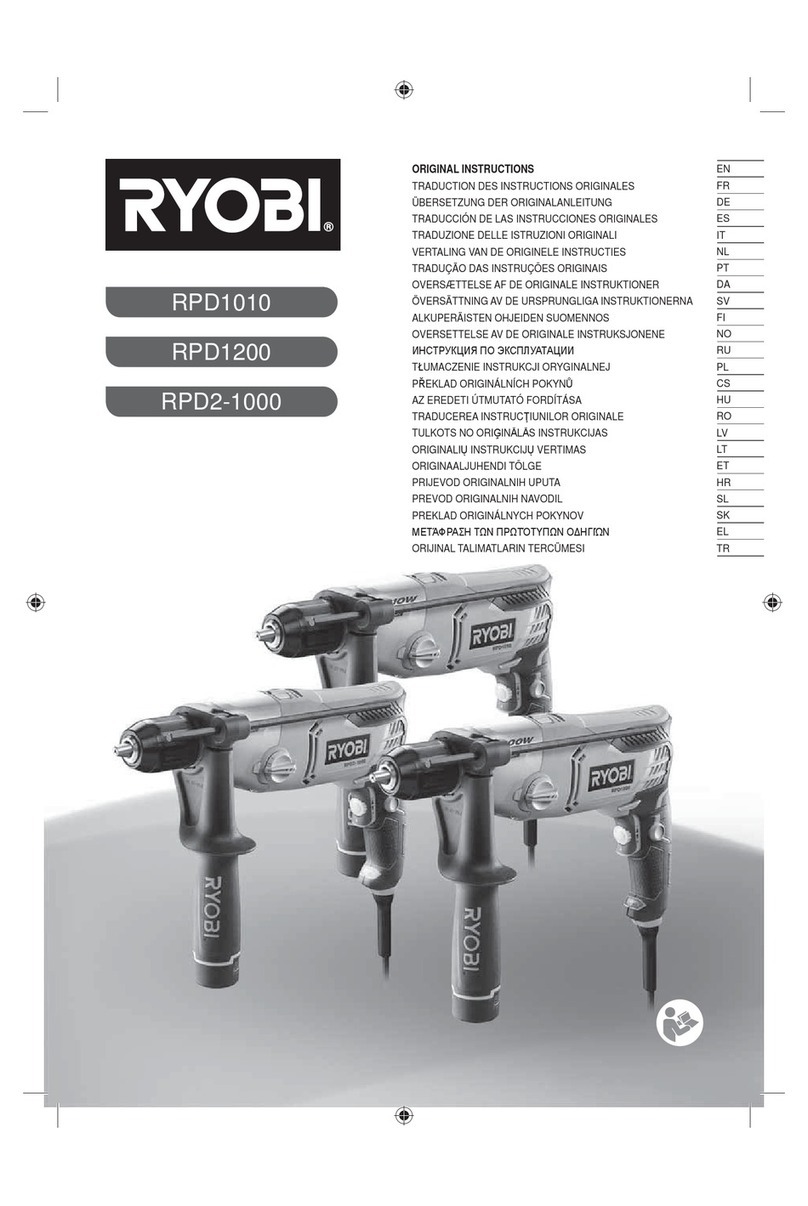 Ryobi RPD1010 Original instructions