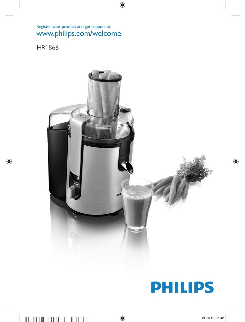 Philips HR1866 user manual