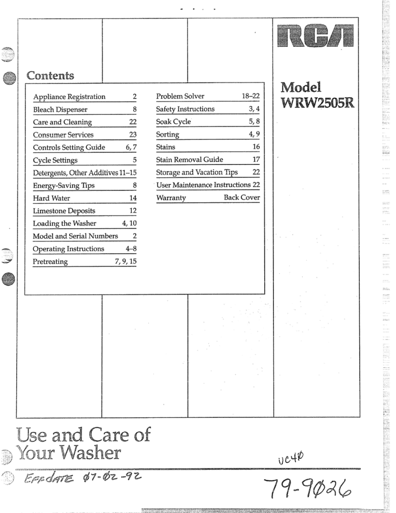 RCA WRW2505R Installation instructions