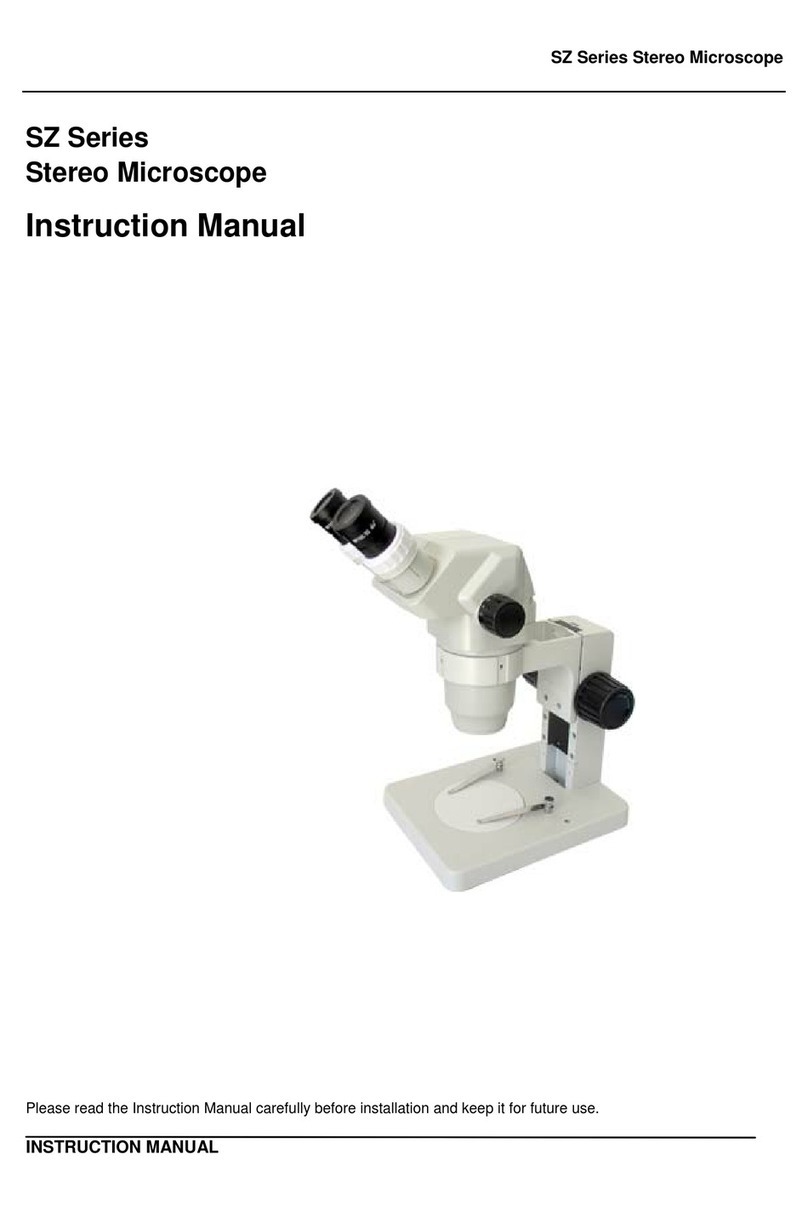 Microscope SZ instruction manual