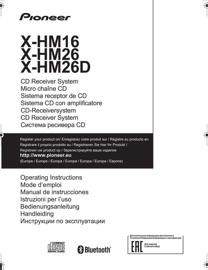 Pioneer X-HM16 User manual