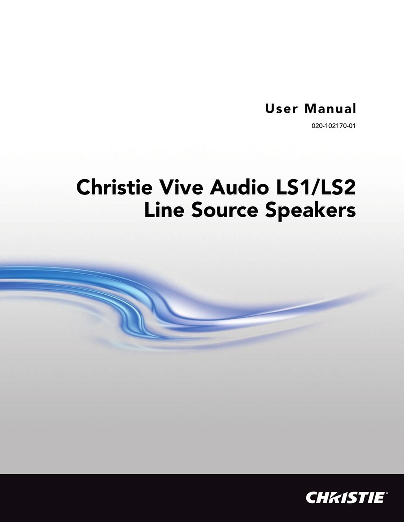 Christie Vive audio LS1 user manual