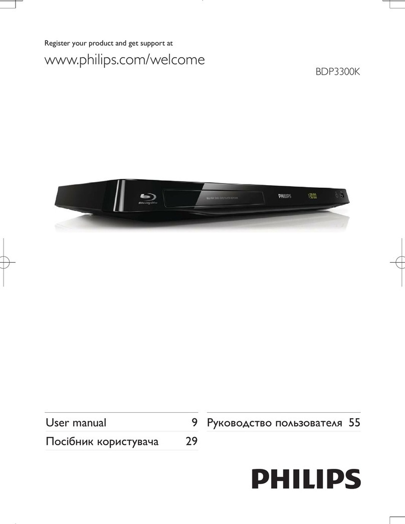 Philips BDP3300K user manual
