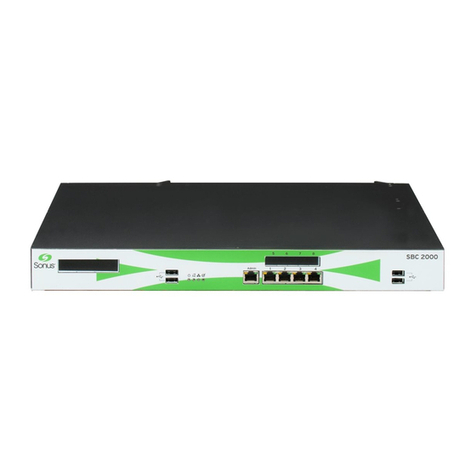 Sonus SBC 1000 Series Configuration guide