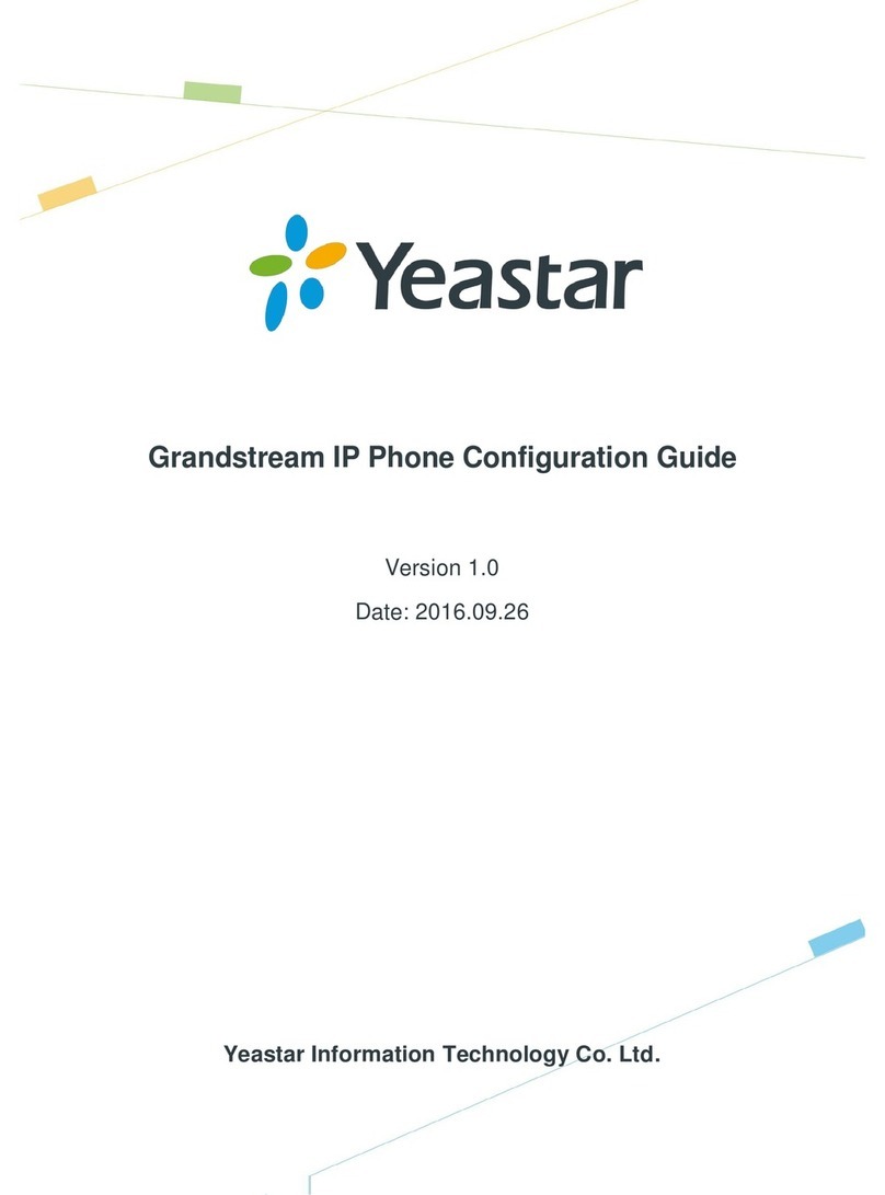 Yeastar Technology GRANDSTREAM GXP Series Configuration guide
