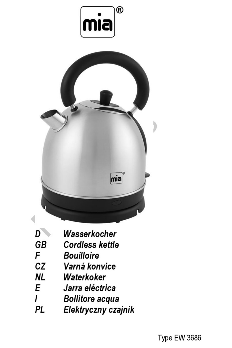 MIA EW 3686 User manual