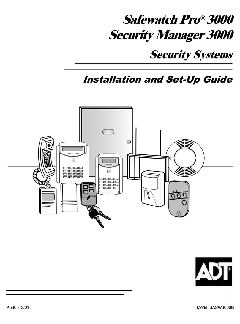 ADT Safewatch Pro 3000 User manual