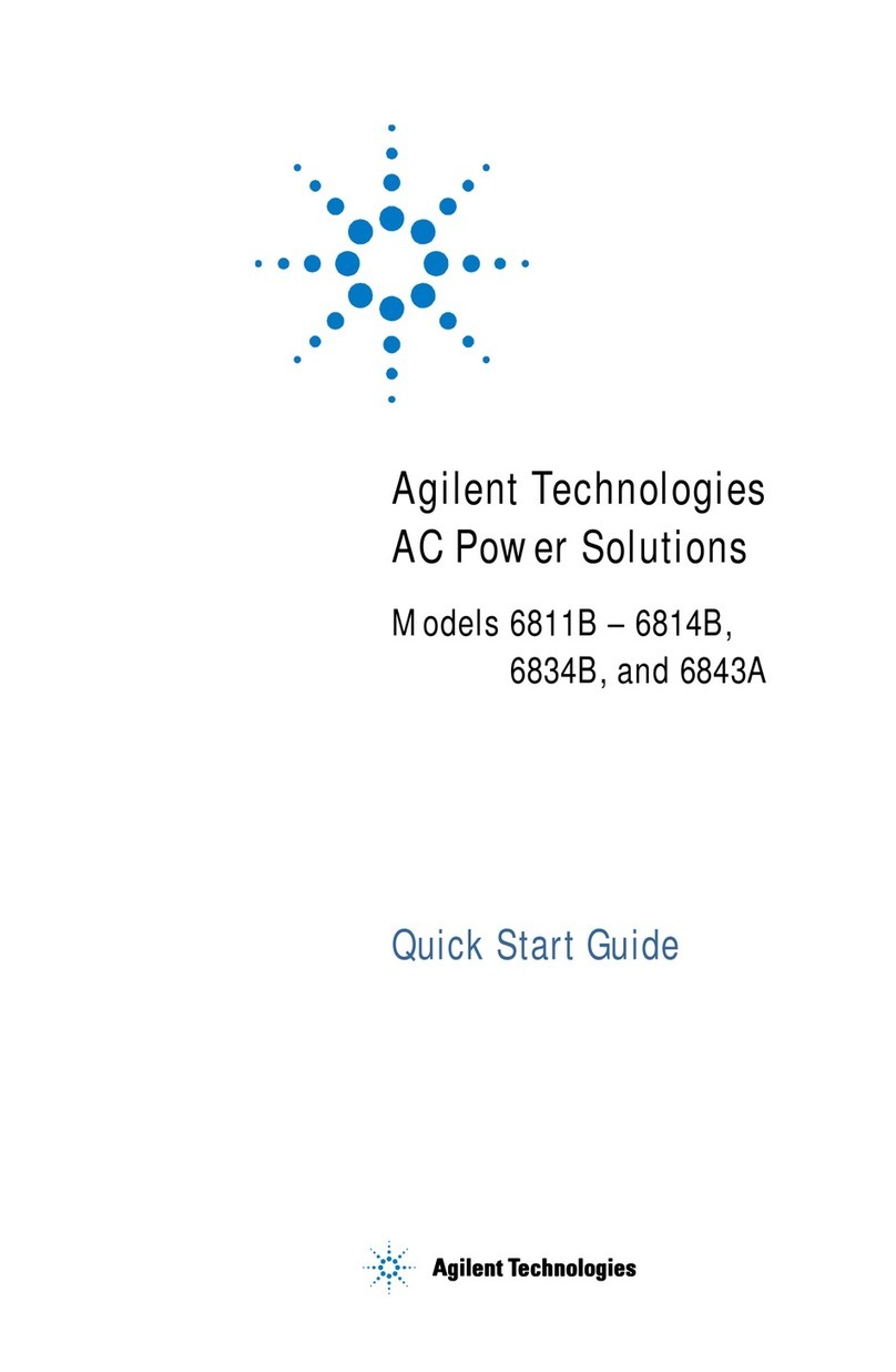 Agilent Technologies 6811B quick start guide