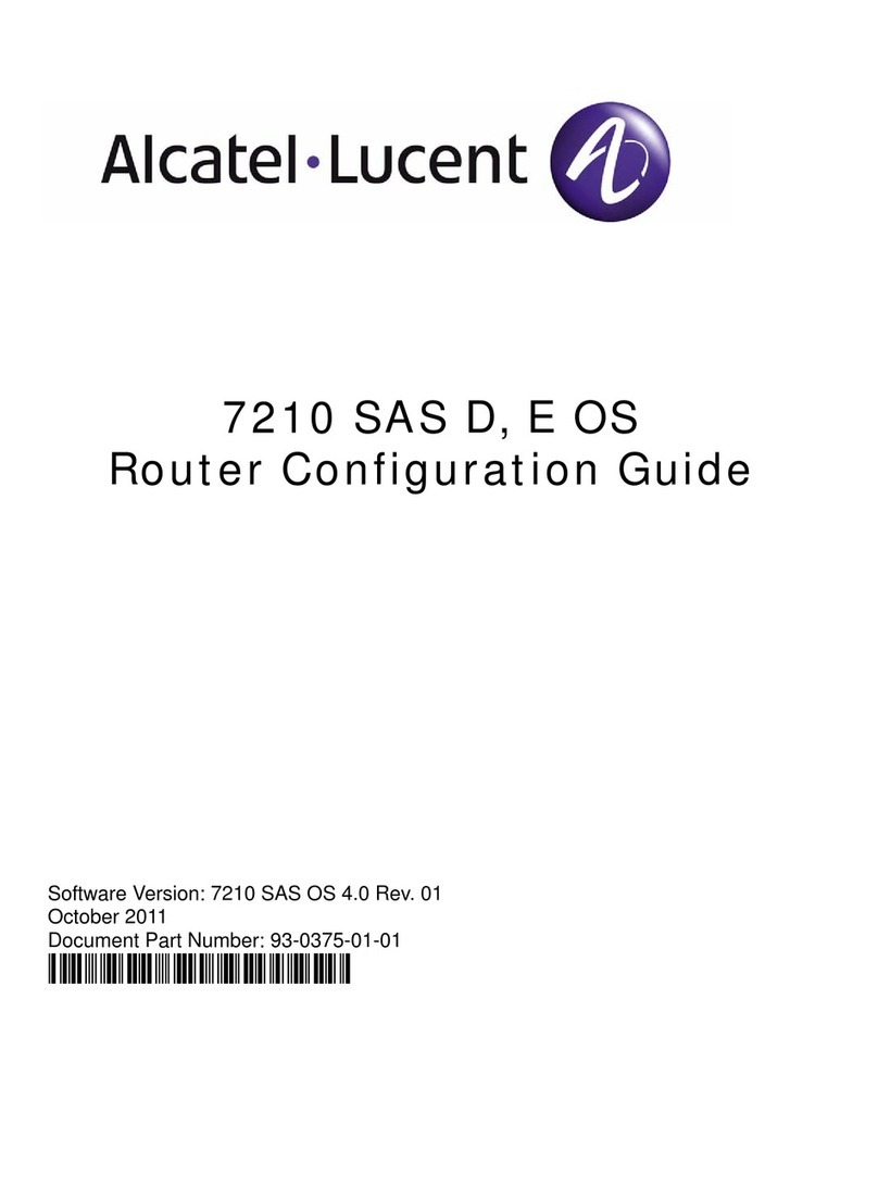 Alcatel-Lucent 7210 SAS E OS User manual