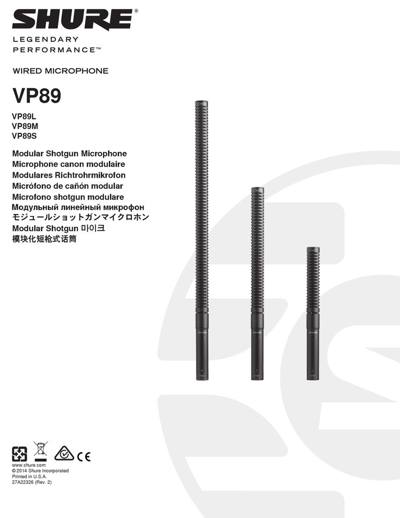 Shure VP89L instruction manual