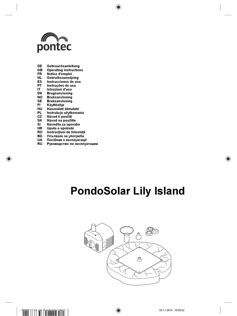 Pontec PondoSolar Lily Island operating instructions
