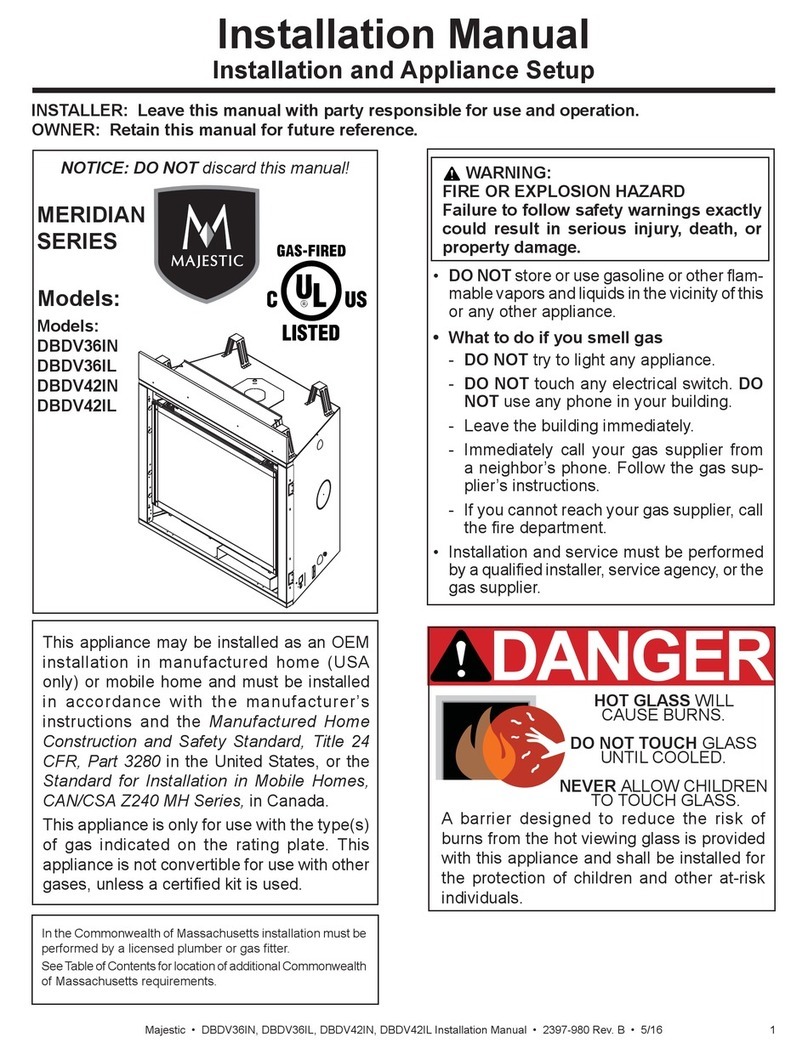 Majestic DBDV36IN User manual