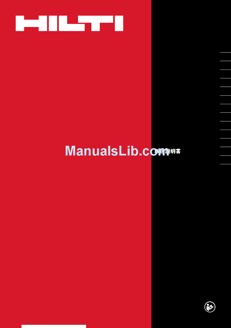 Hilti UD16 User manual