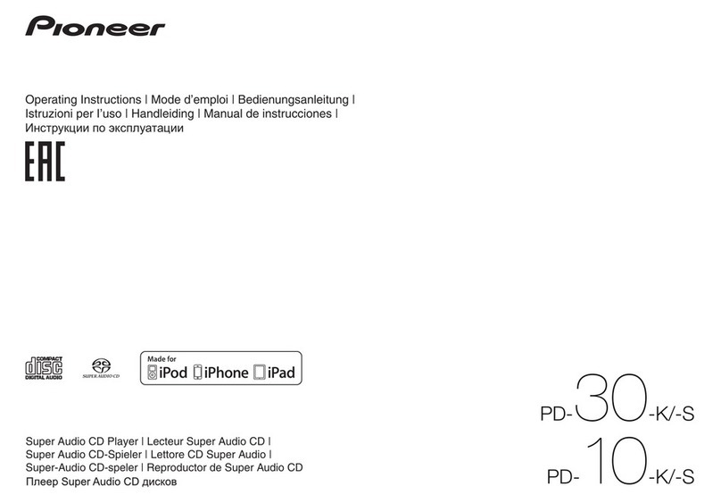 Pioneer PD-30-K/-S User manual