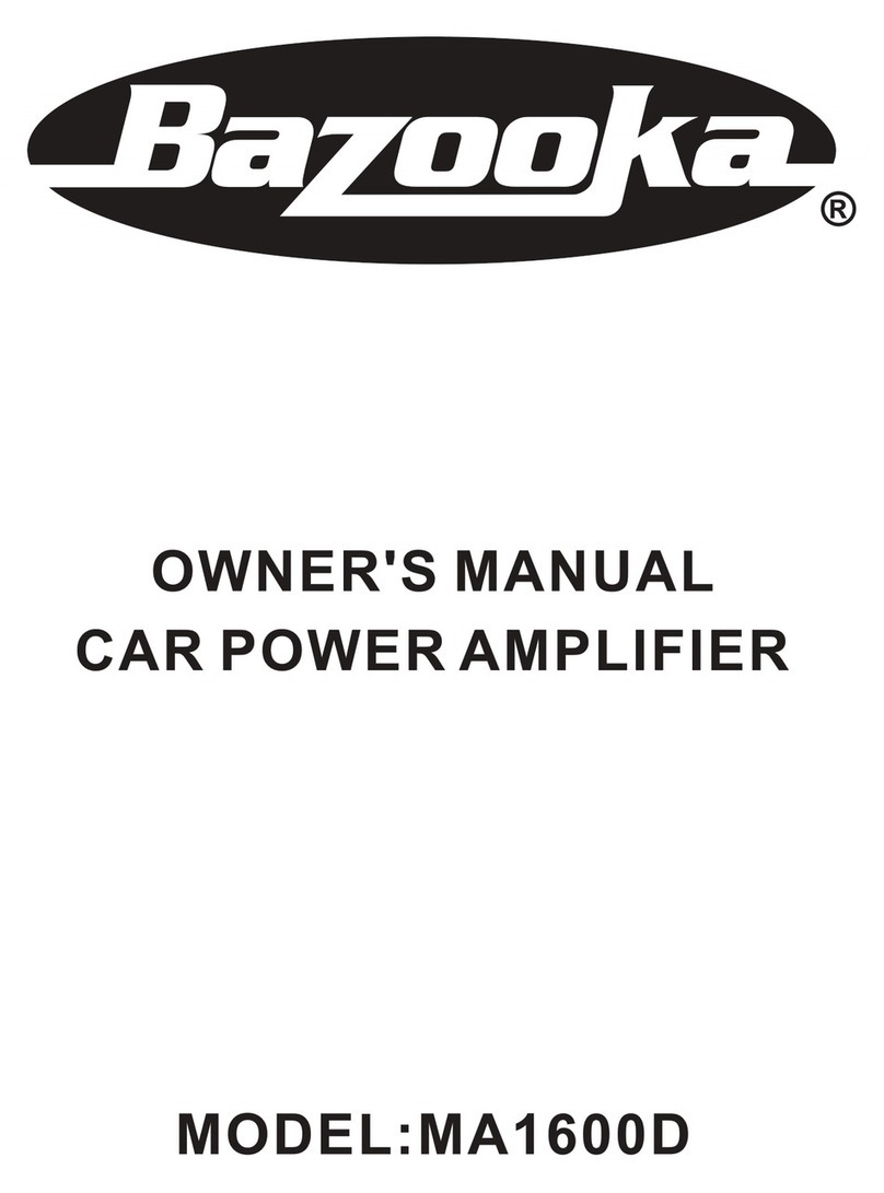 Bazooka MA1600D owner's manual