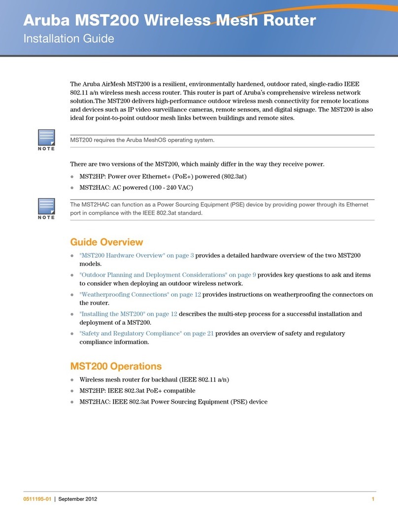 Aruba AirMesh MST200 User manual