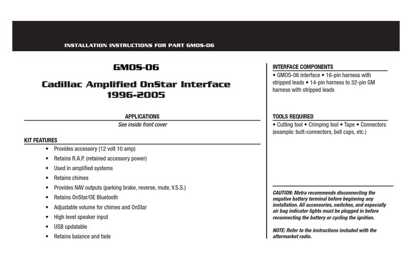 Metra Electronics GMOS-06 installation instructions