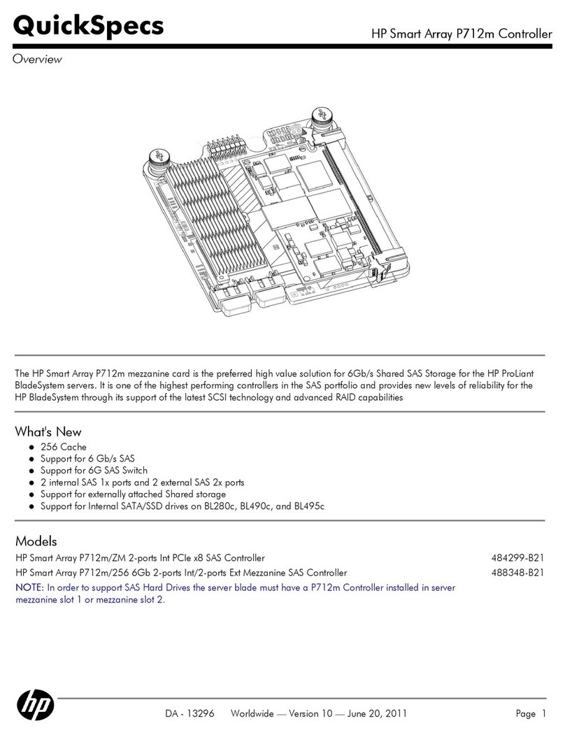 HP Smart Array P712m User instructions