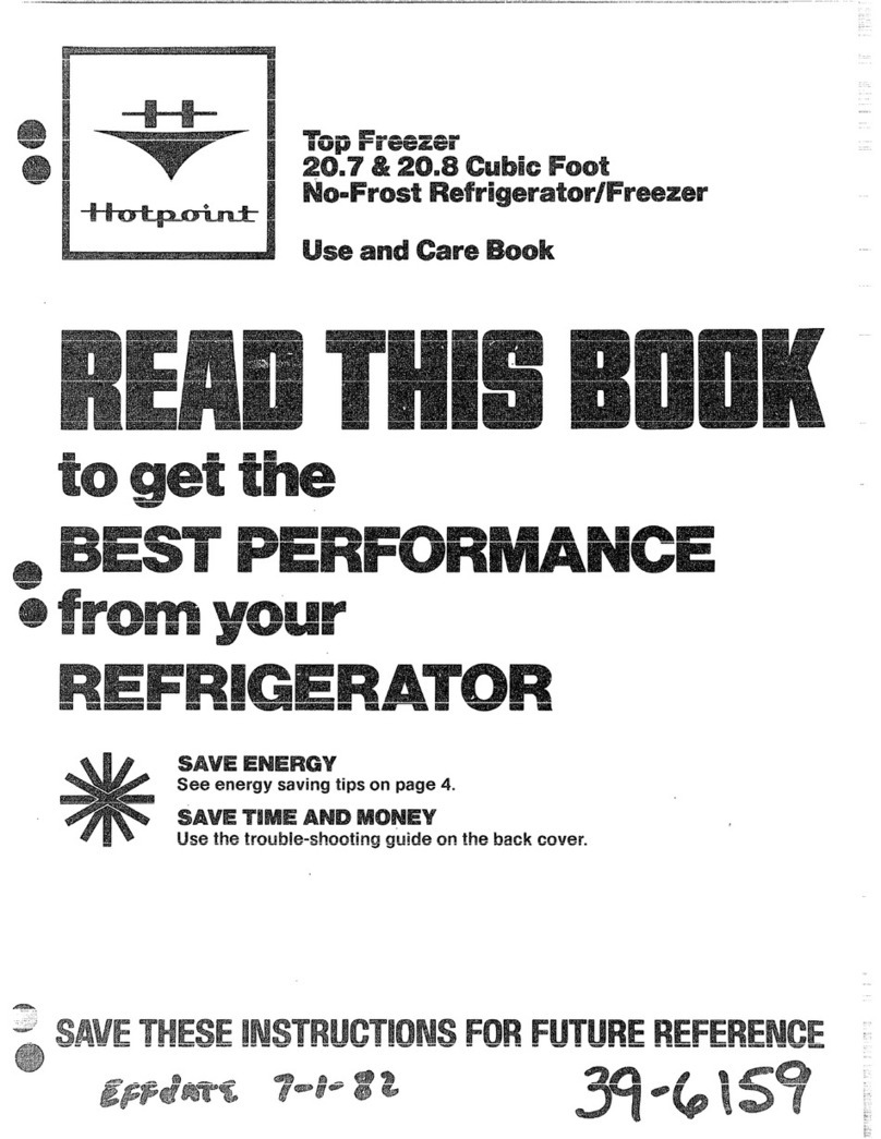 Hotpoint jvm140g Use and care book