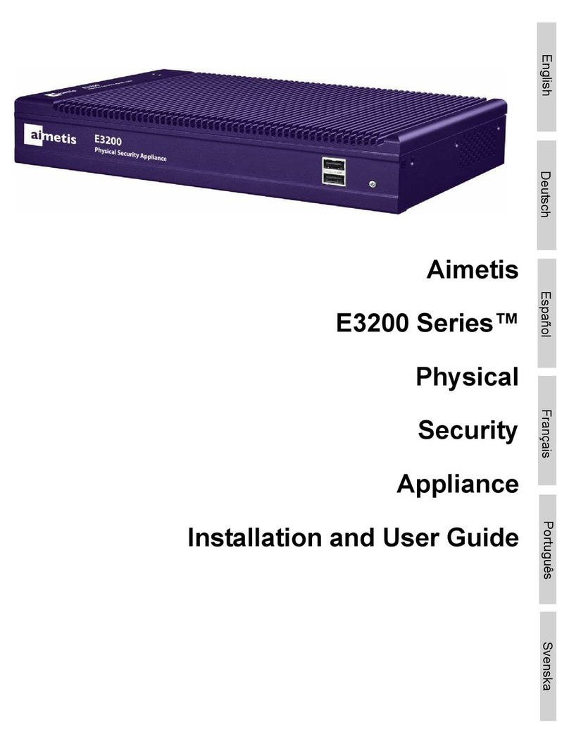 Aimetis e3200 series Installation and user guide