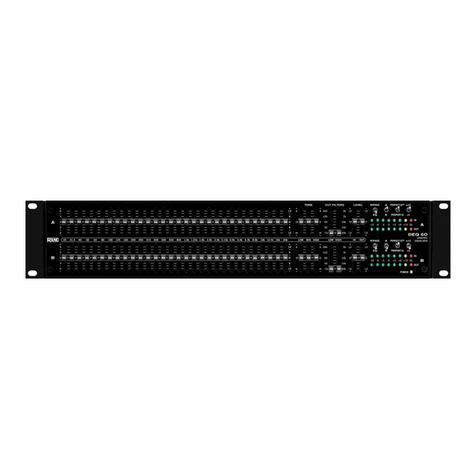 Rane DEQ 60 Operator's manual