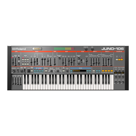 Roland JUNO-106 User manual Roland JUNO-106 User manual