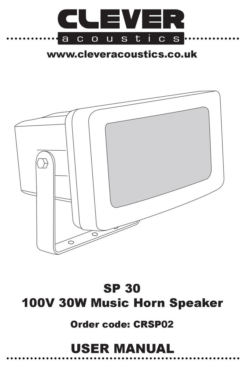 Clever Acoustics SP 30 user manual Clever Acoustics SP 30 user manual