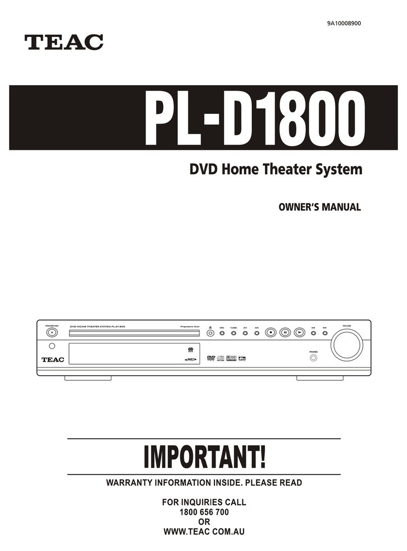 Teac PL-D1800 owner's manual