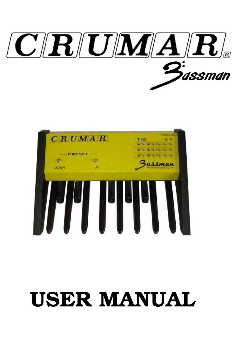 Crumar bassman User manual