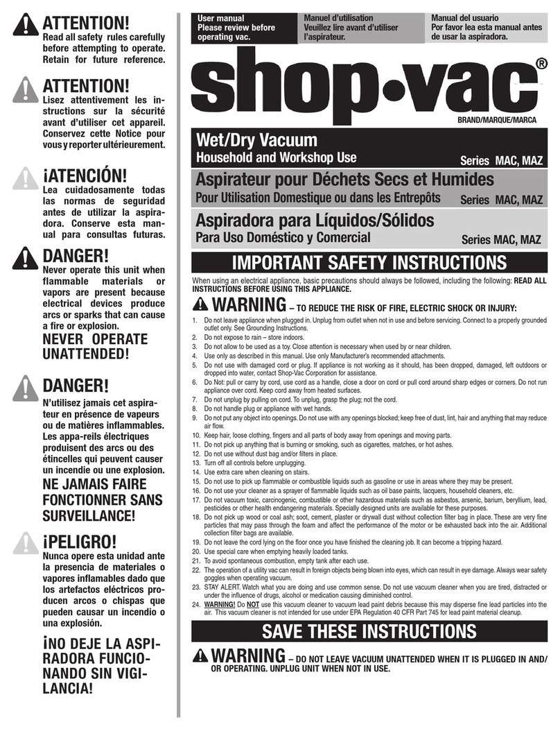 Shop-Vac MAC SERIES user manual