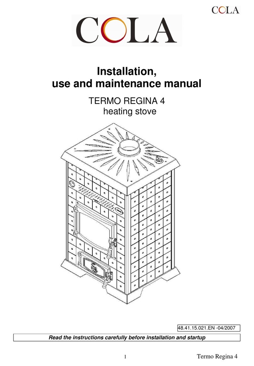 Cola TERMO REGINA 4 Installation, use and maintenance manual