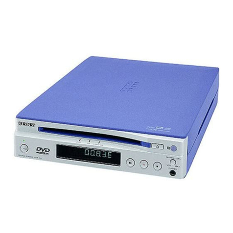 Sony DVP-F11 User manual Sony DVP-F11 User manual