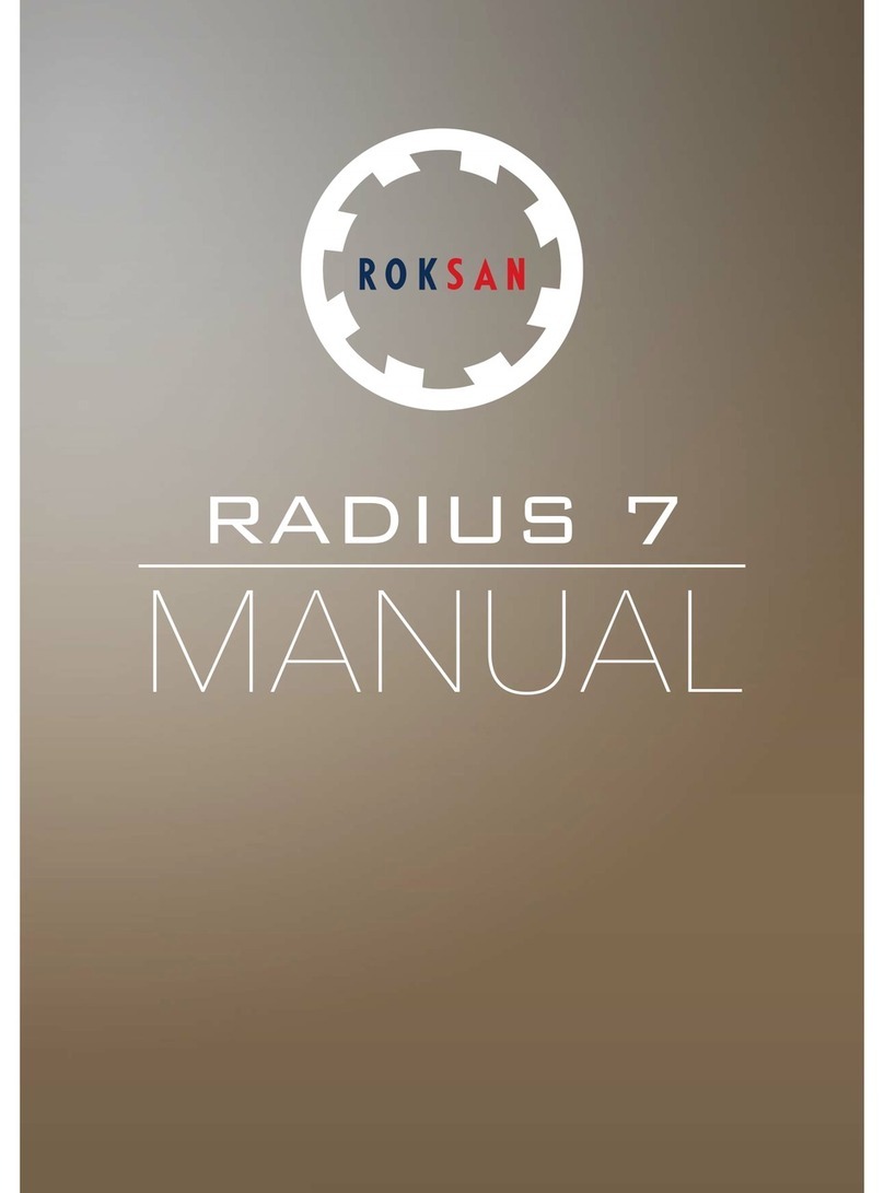 Roksan Audio RADIUS 7 User manual