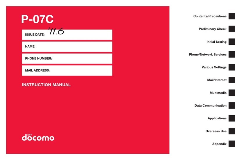 Docomo P-07C User manual