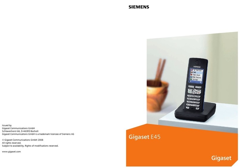 Gigaset Gigaset E45 User manual