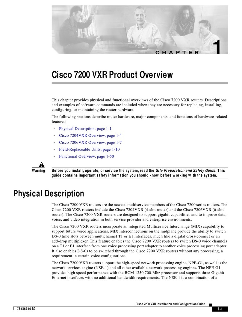 Cisco 7200 VXR Series User manual