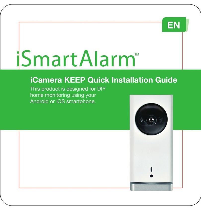 iSmartAlarm icamera keep Quick installation guide