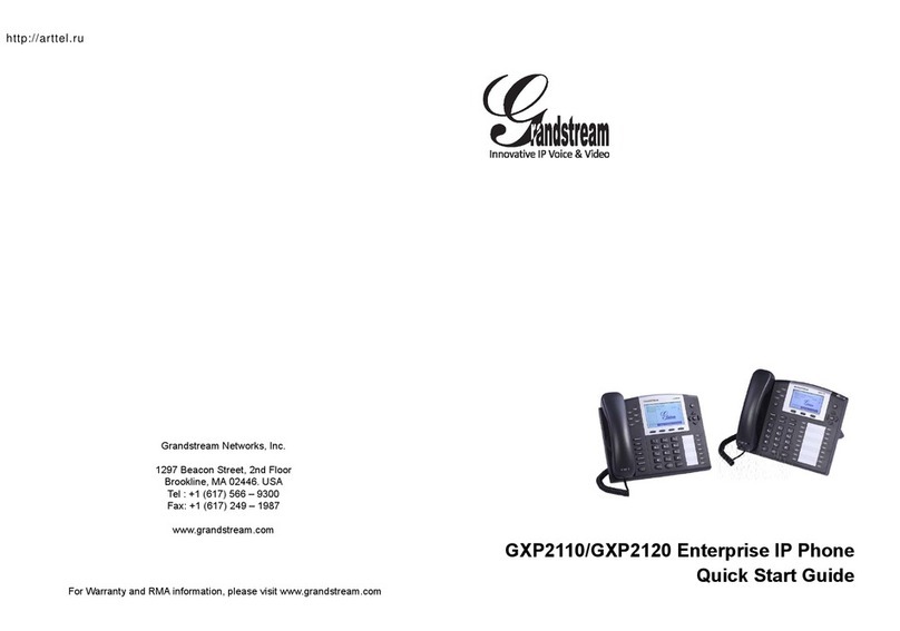 Grandstream Networks GXP2110 User manual Grandstream Networks GXP2110 User manual