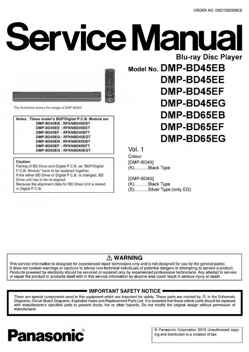 Panasonic DMP-BD45EE User manual