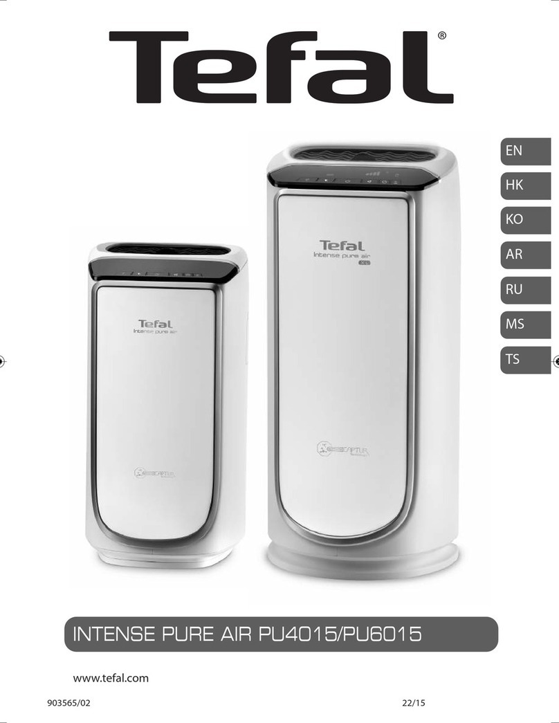 TEFAL Intense Pure Air PU4015 user manual