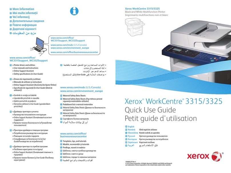 Xerox WorkCentre 3315 Operating manual
