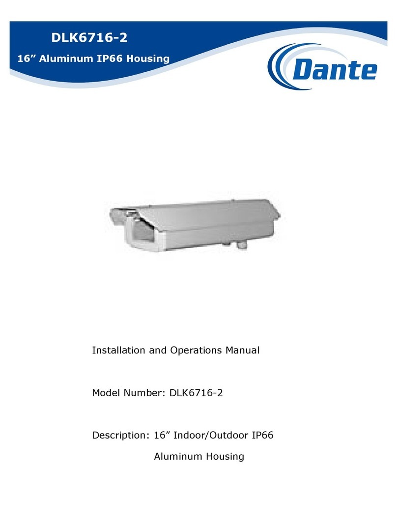 Dante DLK6716-2 Installation and operation manual