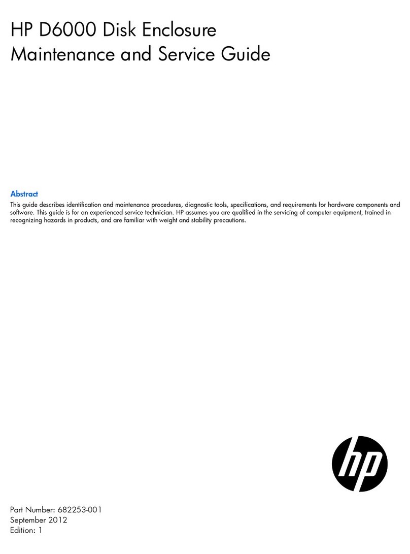 HP D6000 Disk Enclosure Manual HP D6000 Disk Enclosure Manual