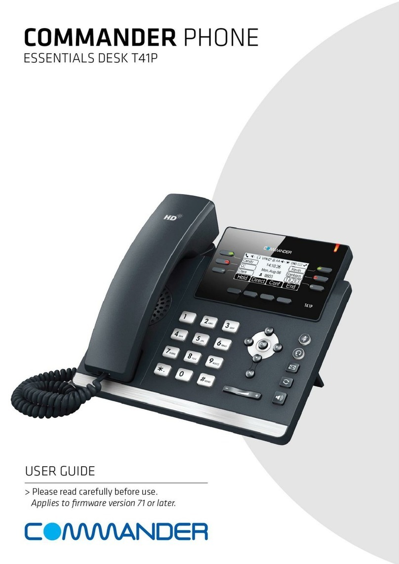 Commander T41P user guide