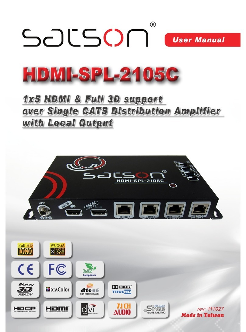 Satson HDMI-SPL-2105C user manual