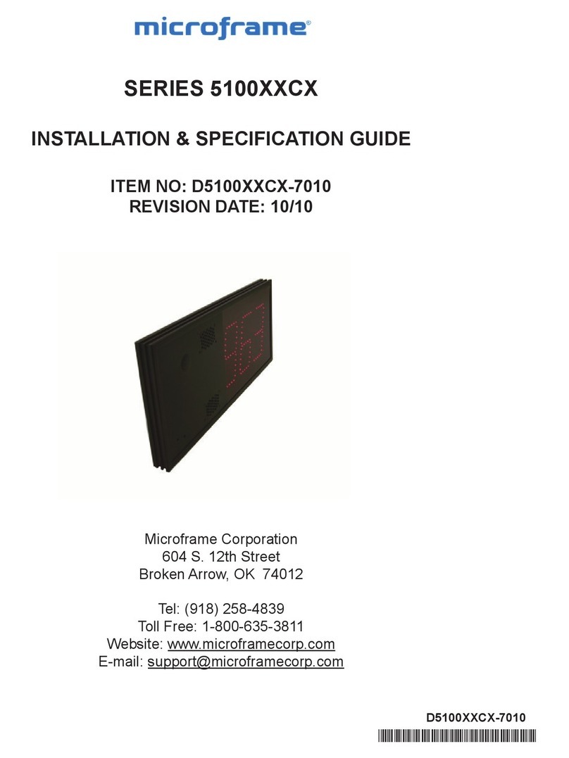 Microframe Corporation 5100 SERIES installation guide