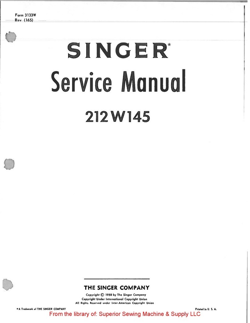 Singer 212Wl45 Service manual