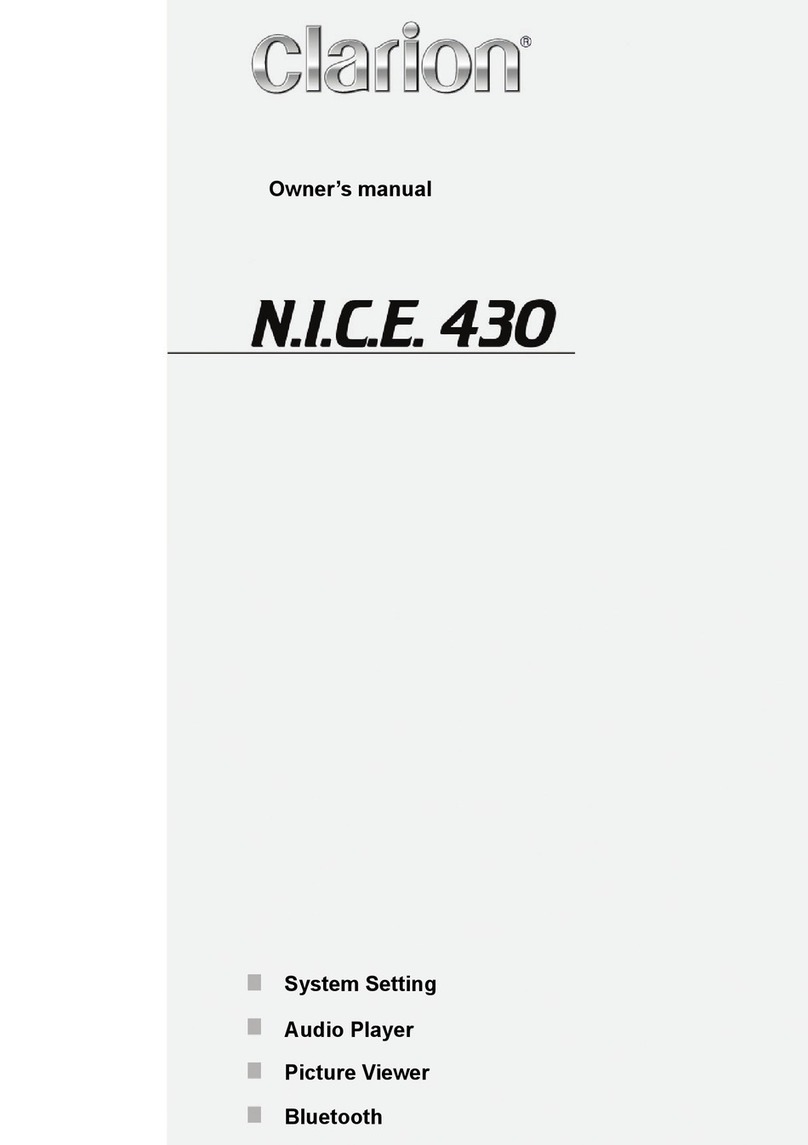 Clarion N.I.C.E. 430 User manual