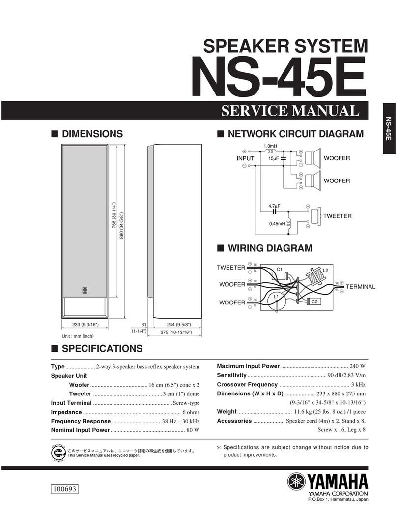 Yamaha NS-45E User manual